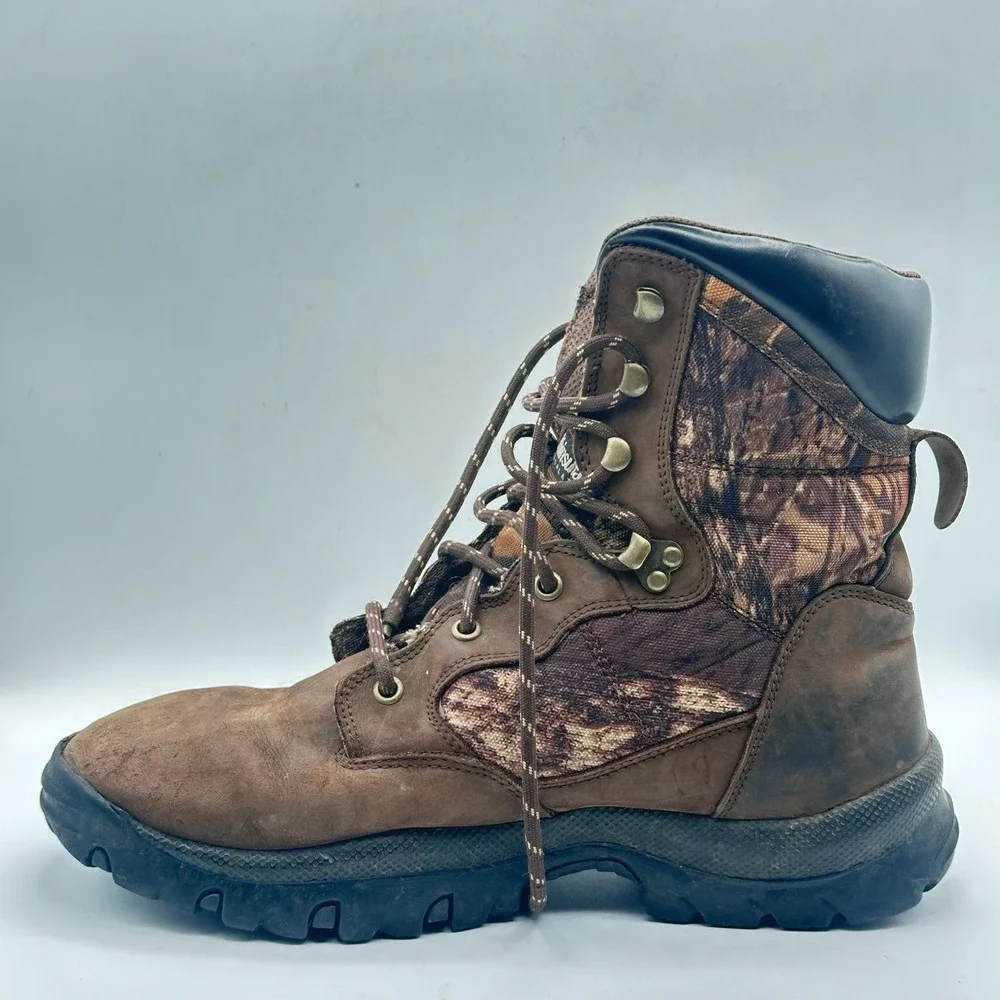Outdoor Gear Waterproof Camo Insulated Hunting Boots Men's‎ Size 11